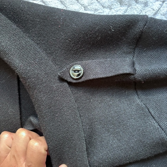 Vila Milano Black cotton blend cardigan sweater size Large - Picture 9 of 10